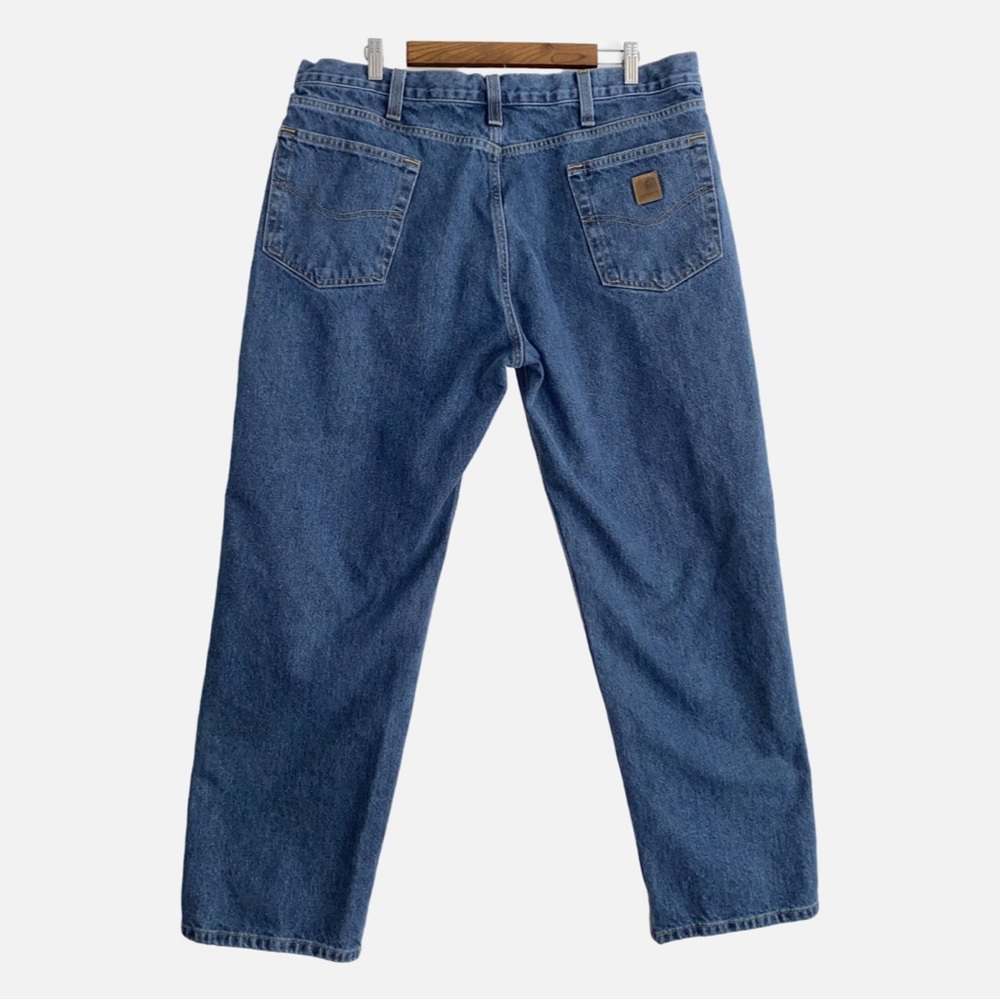 CARHARTT Relaxed Fit Straight Leg Medium Wash Denim Blue Jeans MEN’S W40 L30